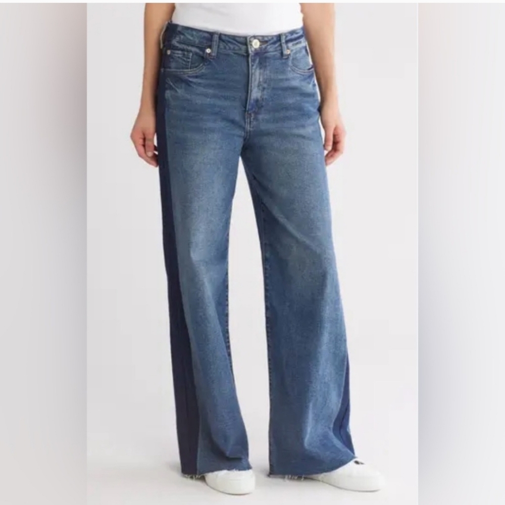 STS Blue Two-Tone Flare Jeans - Picture 4 of 11